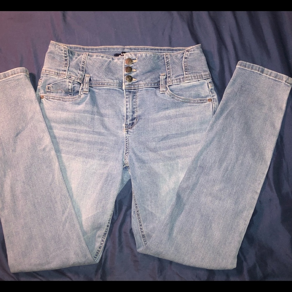 Blue Spice Stretch Skinny Hi-Rise Jeans